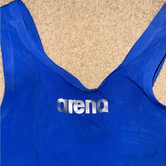 Arena Women's Powerskin R Evo+ Short Leg Swimsuit in Electric Blue - for Racing - Picture 2 of 7